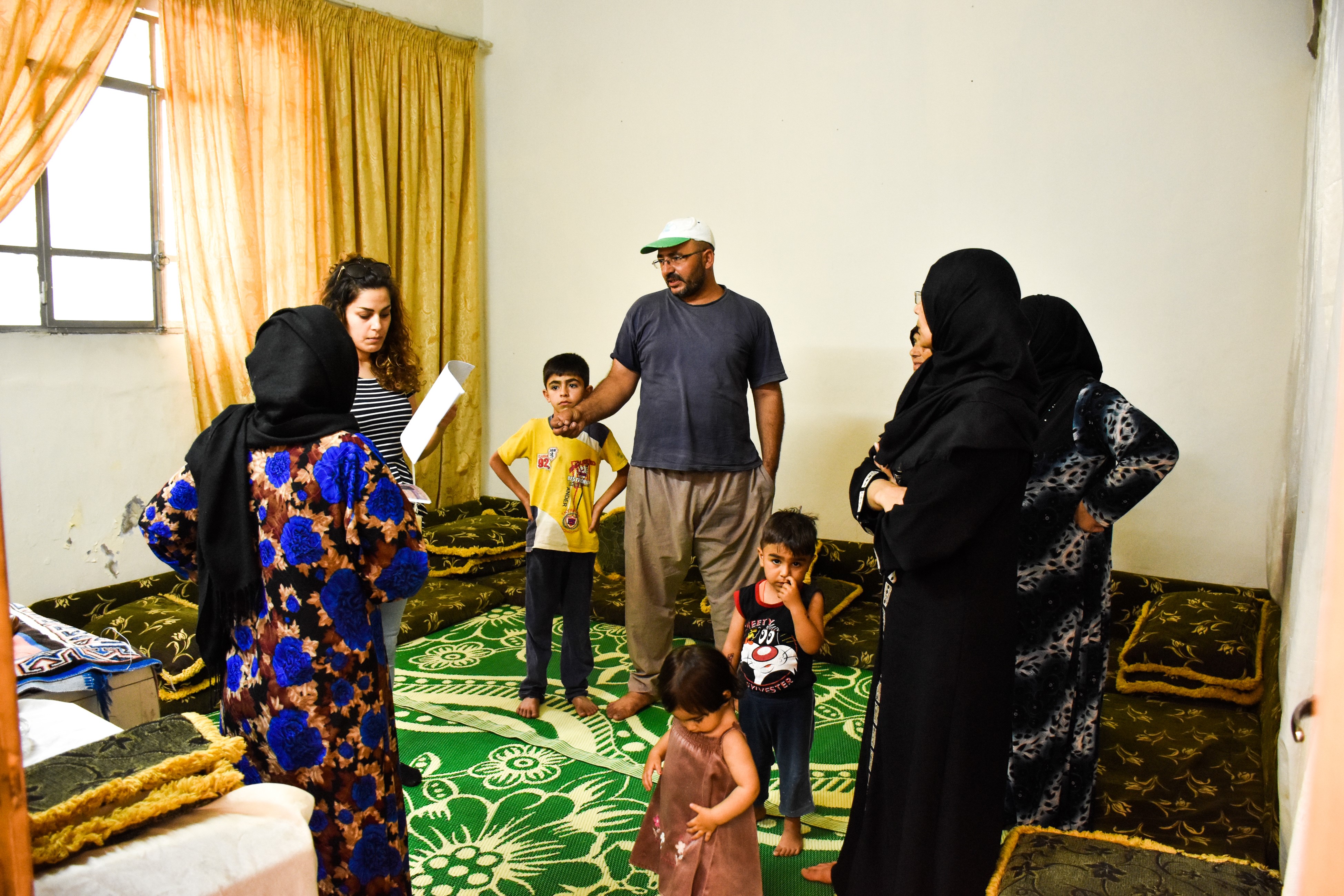 Fadia and a group of people in Syria