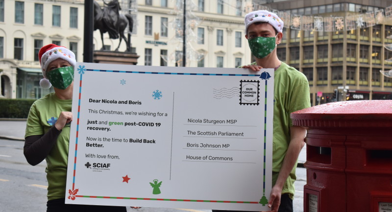 Just and green recovery postcard 2021