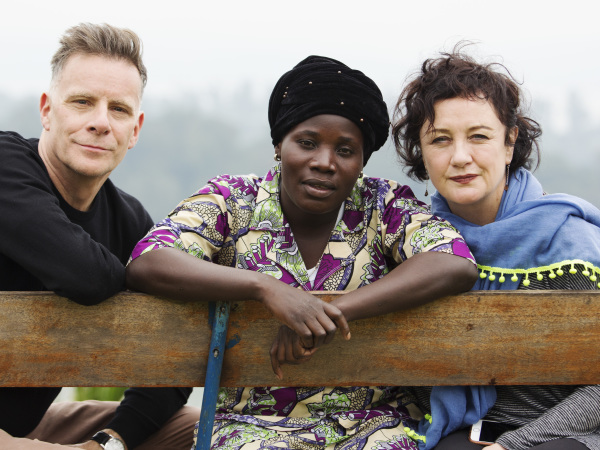 Ricky and Lorraine with Angela in DRC - Lent 2020 - WEE BOX