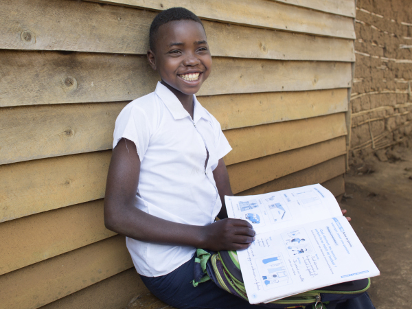 Christina at school - Lent 2020 - WEE BOX - DRC