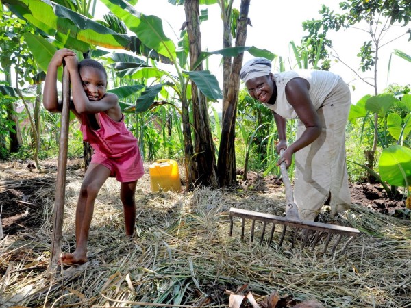 Norah and her mum - Uganda