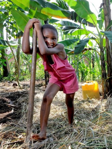 Norah and her mum - Uganda