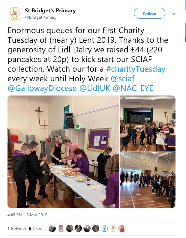 St Bridgets Primary - fundraising