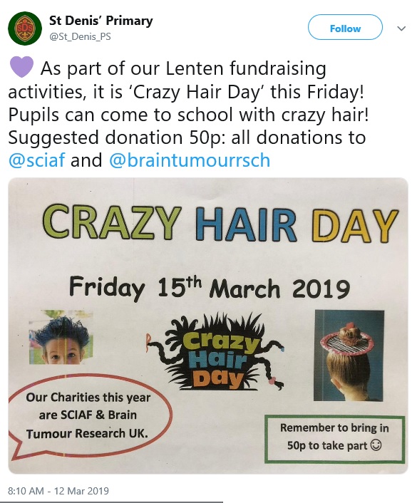 St Denis Primary - Lent fundraising