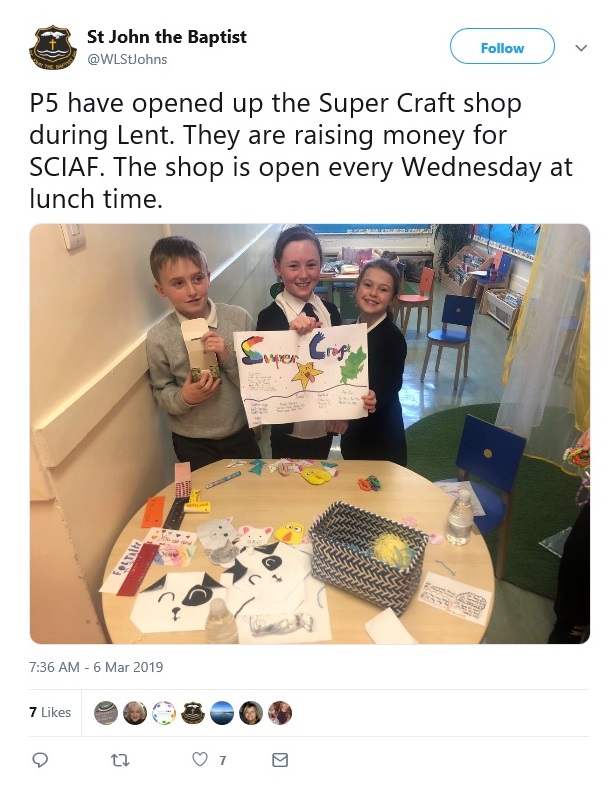 St John the Baptist - Lent fundraising