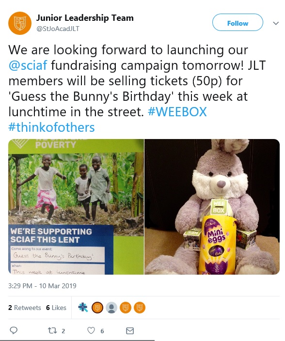 St Jo Academy - Lent fundraising