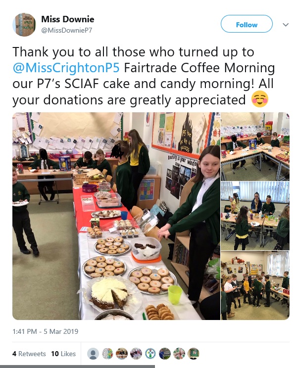 Miss Downie - Lent fundraising