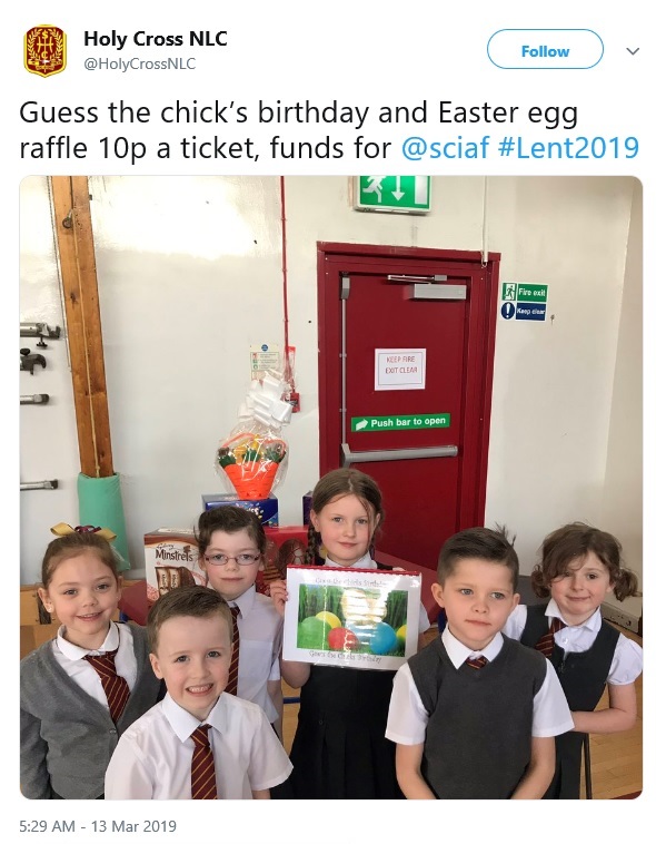 Holy Cross - Lent fundraising