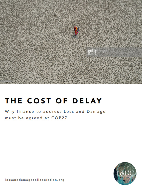 The cost of delay front cover