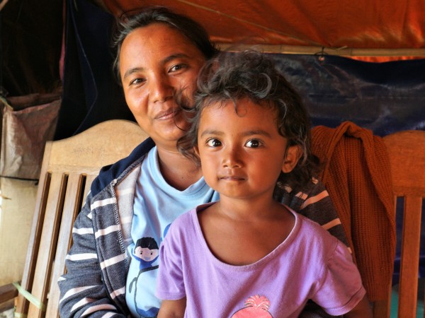 Nining and daughter Indonesia