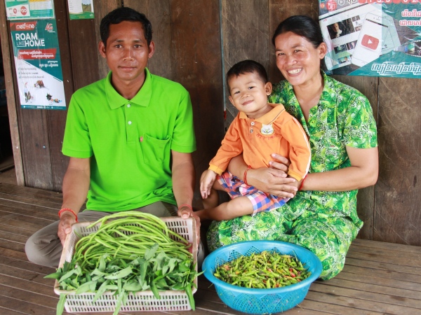 Sour Peakei and family Cambodia