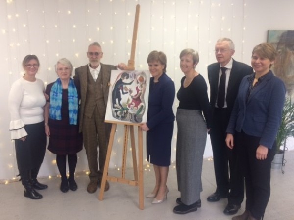 Christmas card unveiling