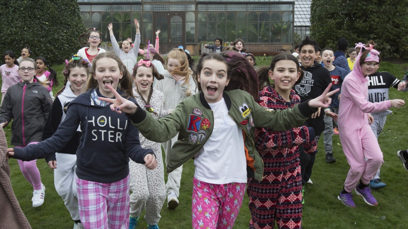 SCIAF pyjama run fundraise fundraising school