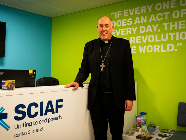 Bishop Brian McGee SCIAF office