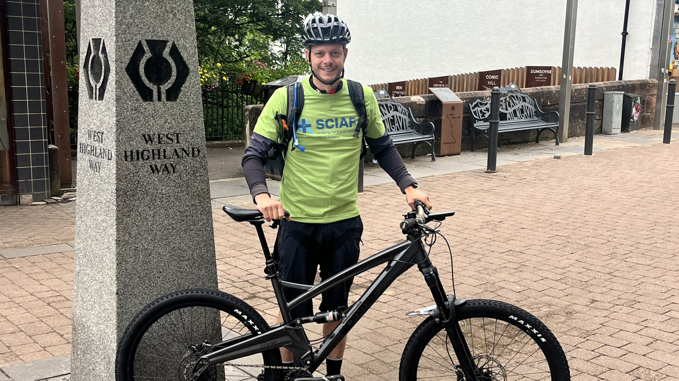 Teacher Steven Charters pre event fundraising