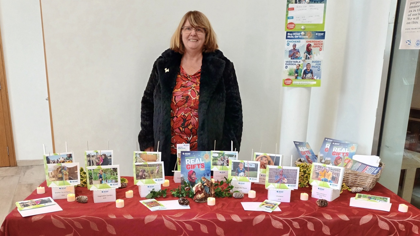 Karen at a parish event in Carluke