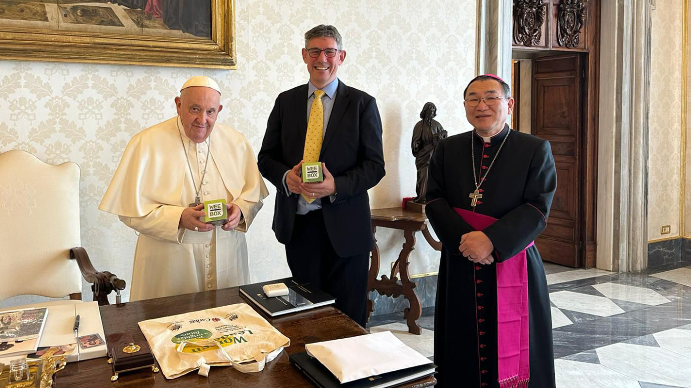 Pope with WEE BOX