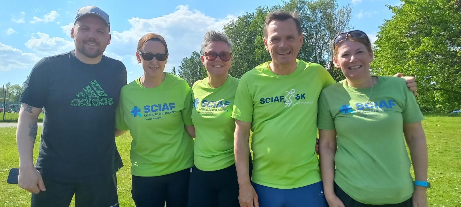 SCIAF marathon Maria 2nd from left