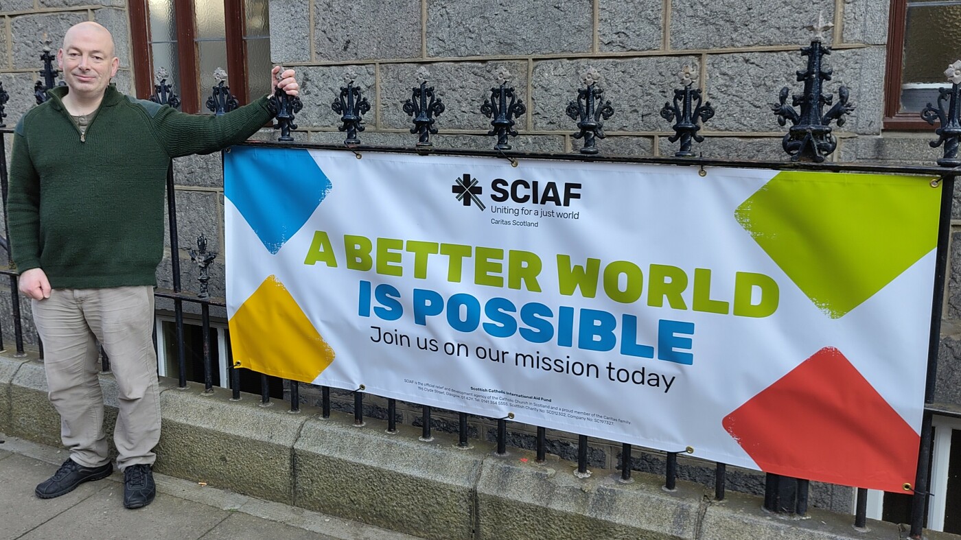 Kenneth - SCIAF aberdeen banner